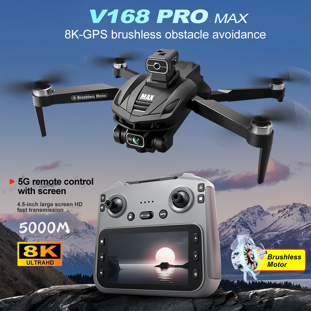 Drone Lidar - V168 PRO Max GPS Drone 8K