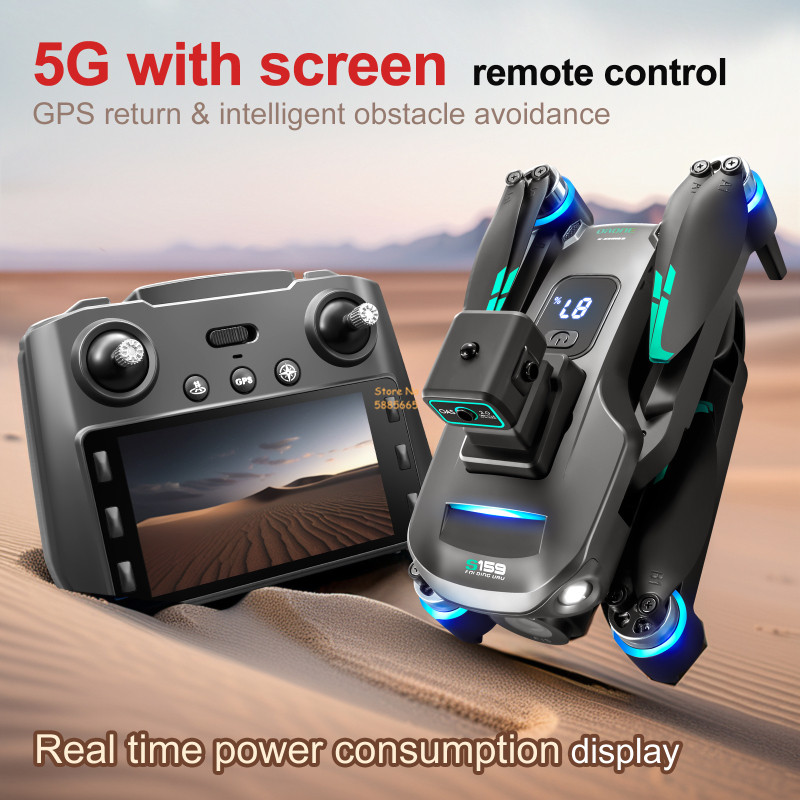 8K كاميرا مزدوجة 5G WIFI FPV ا - مراجعة Drone Lidar وسعره