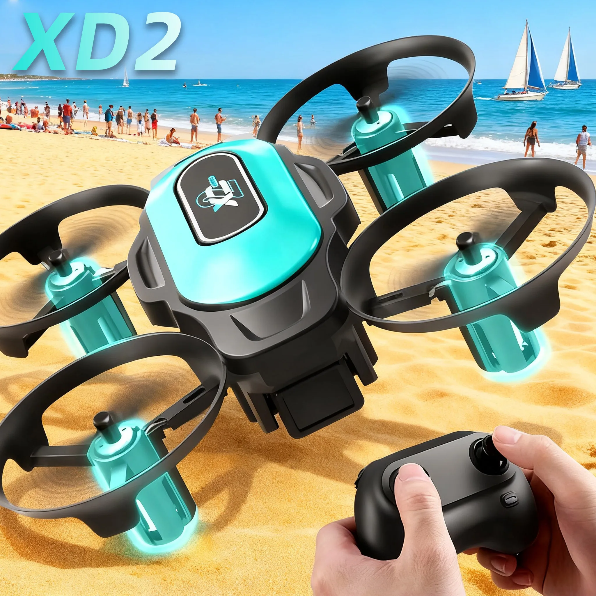 طائرة بدون طيار صغيرة XD2، 360 - مراجعة Drone Video Production وسعره