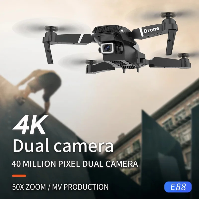 طائرة بدون طيار E88 ProIntelli - مراجعة Drone Cinematic وسعره