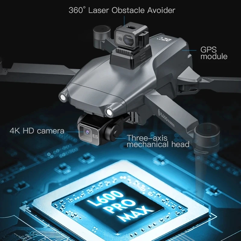 L600 PRO MAX GPS الطائرة بدون  - مراجعة Drone Lidar وسعره