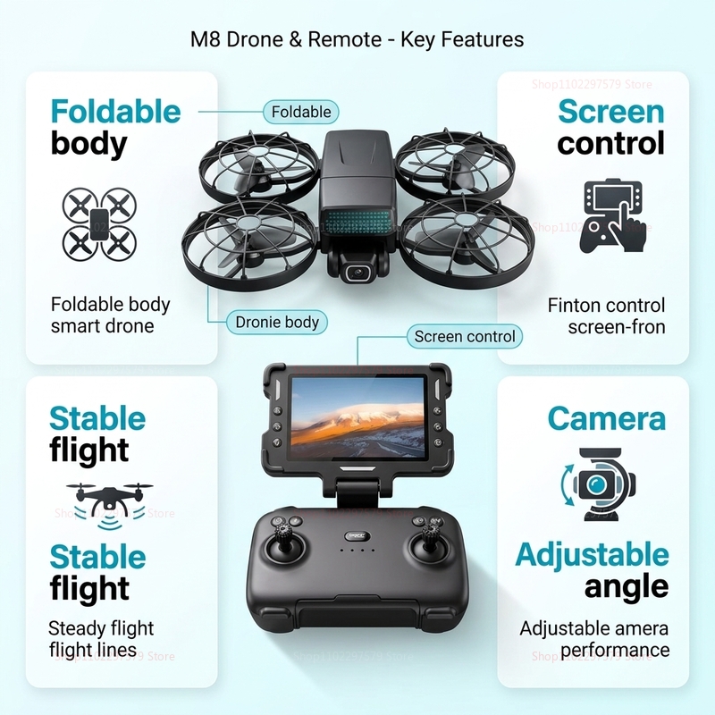 طائرات بدون طيار جديدة M8 مع ن - مراجعة Drone Multispectral وسعره