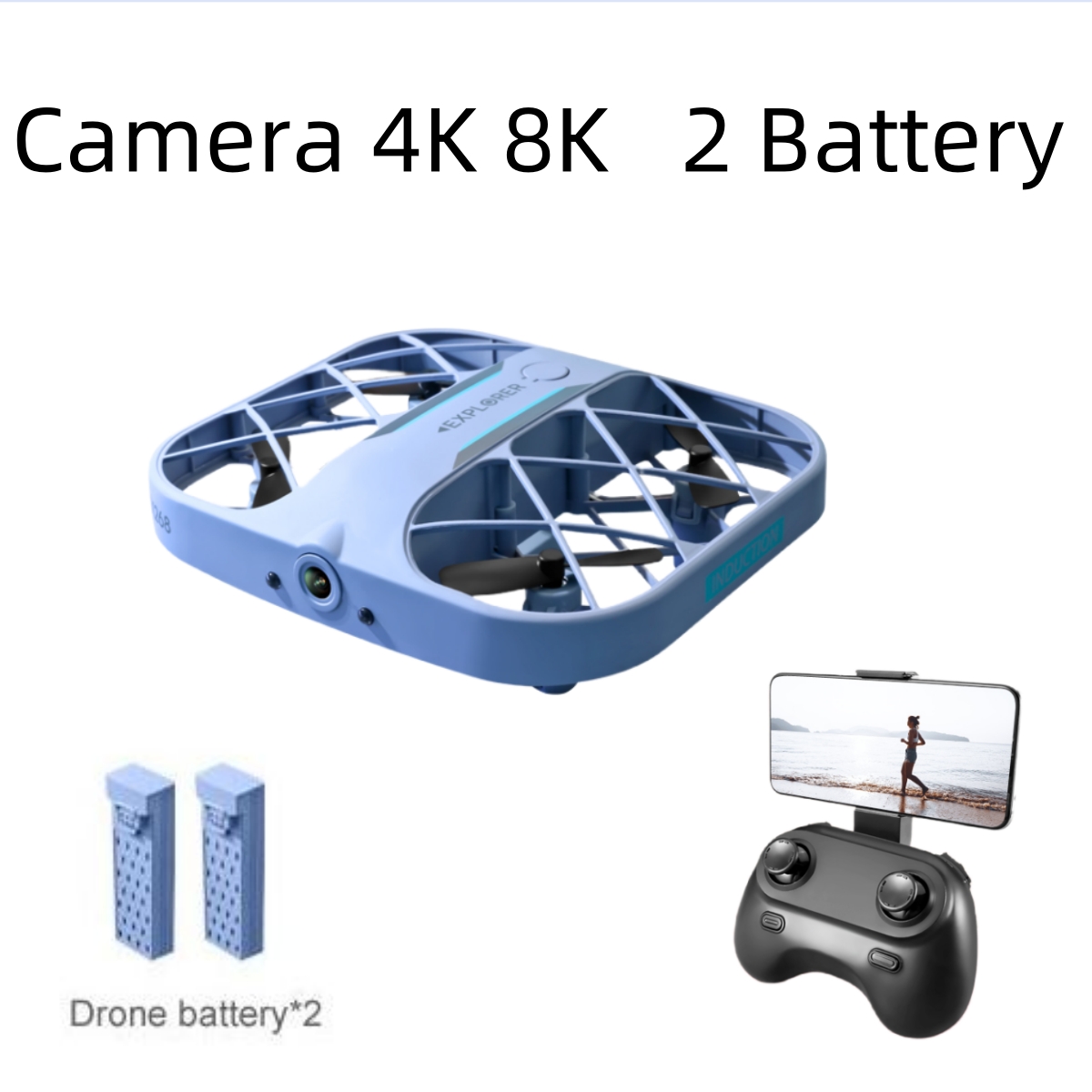 JJRC H107 FPV RC الطائرة بدون  - مراجعة Drone Lidar وسعره