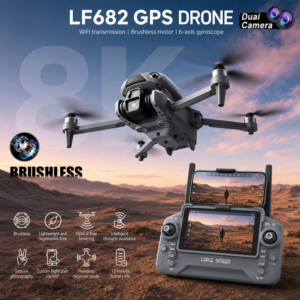 طائرة بدون طيار LF682 جديدة بك - مراجعة Drone Lidar وسعره